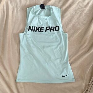 Nike Pro Mint Green Sleeveless Tank Top